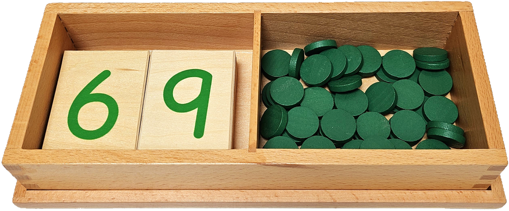 Number Cards and Counters (green)