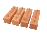 (M) Premium Medium Knobbed Cylinder Blocks Set of 4