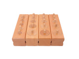 (M) Premium Medium Knobbed Cylinder Blocks Set of 4