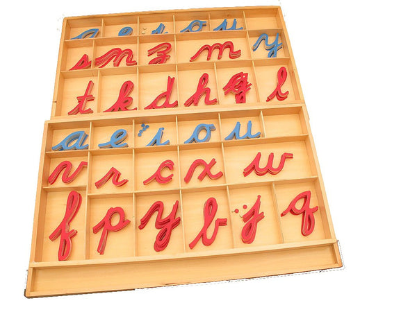 Large Movable Alphabets with Box - Cursive – Pink Montessori