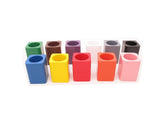 Set of 11 Coloured Pencil Holders - Premium