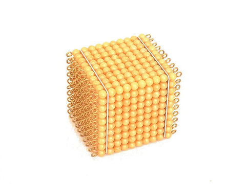Golden Bead Thousand Cube