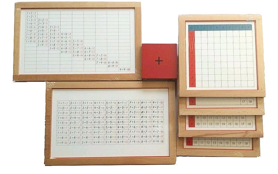 PinkMontesori Premium Addition Working Charts - Pink Montessori Montessori Material for sale @ pinkmontessori.com