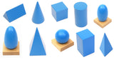 Blue Geometric Solids with Box Set