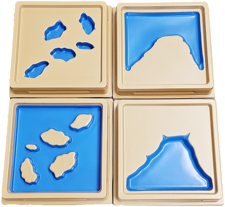 Land and Water Form Trays : Set 2