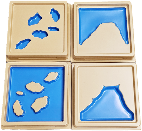 Land and Water Form Trays : Set 2