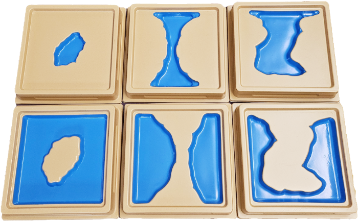 Land and Water Form Trays : Set 1