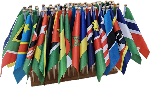 Africa Flag Stand