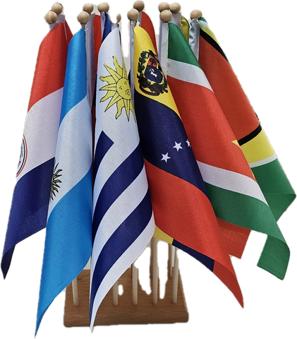 South America Flag Stand