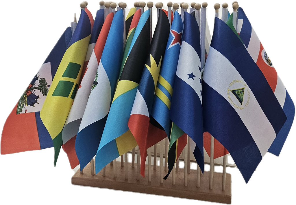 North America Flag Stand