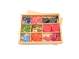 Basic Wooden Grammar Symbols with Box