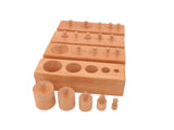 Premium Medium Knobbed Cylinder Blocks Set of 4