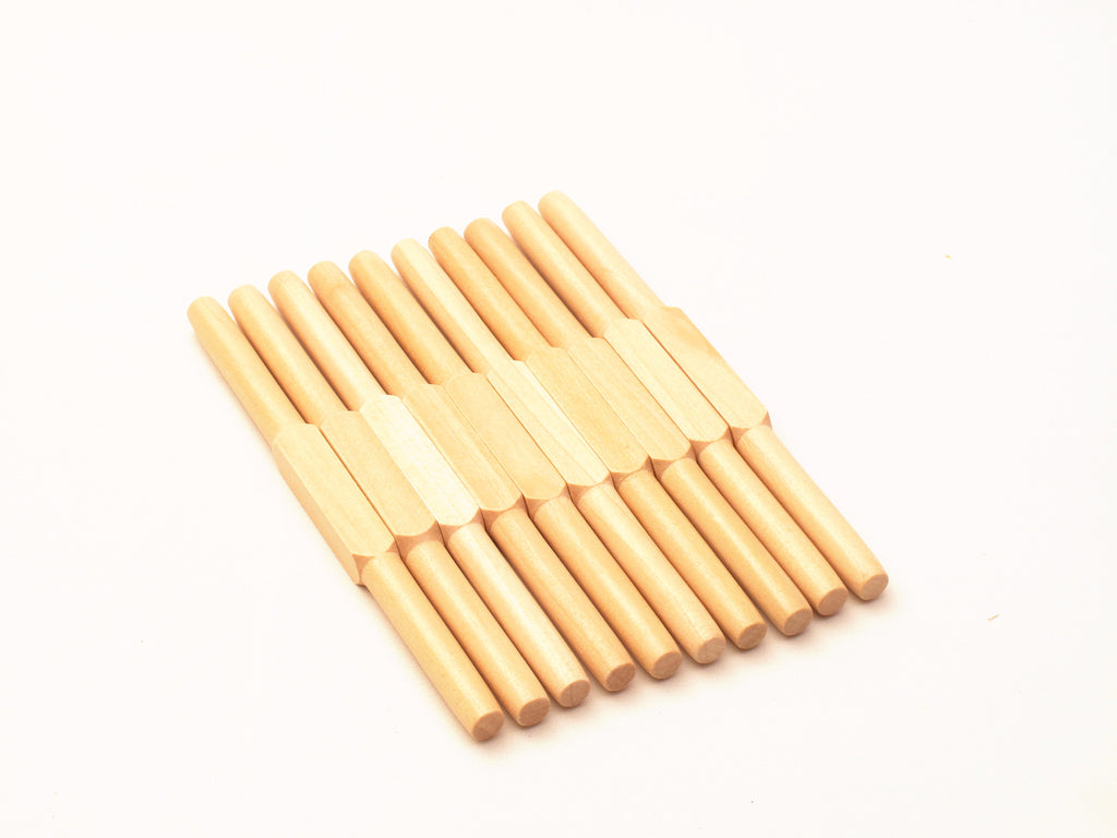 PinkMontesori 10 Wooden Spindles - Pink Montessori Montessori Material for sale @ pinkmontessori.com