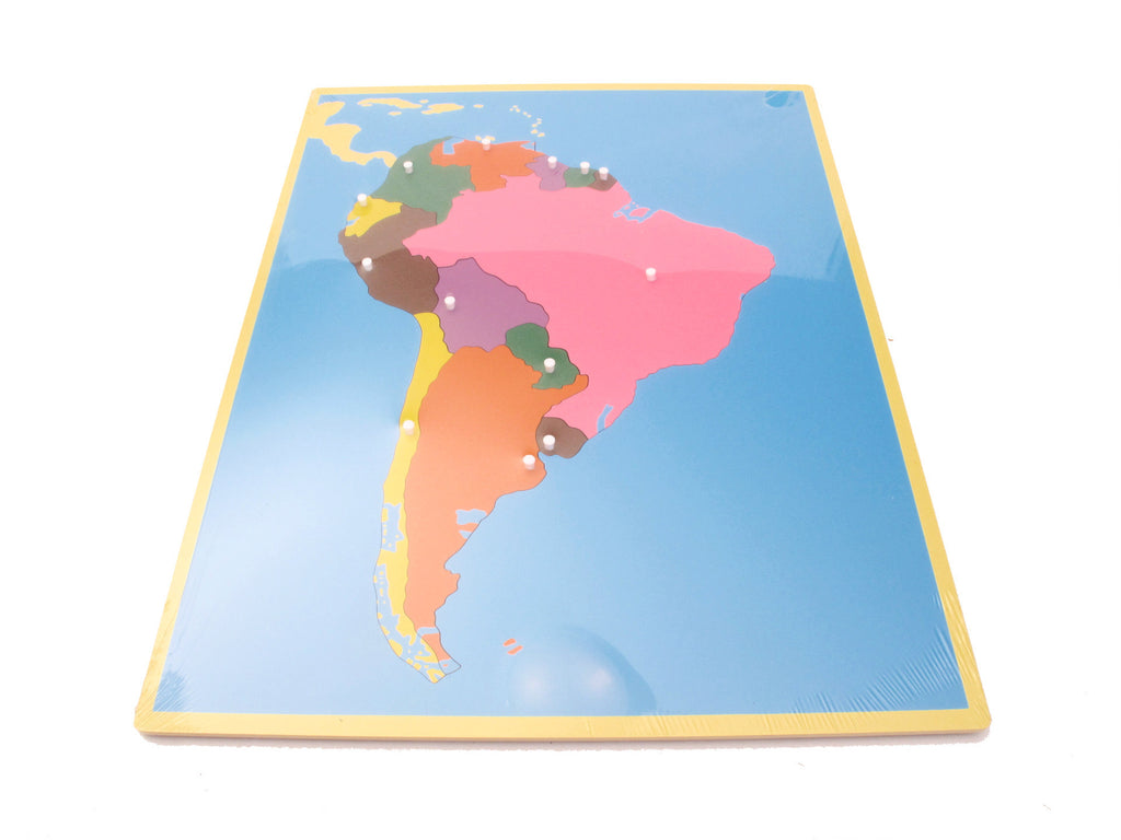 PinkMontesori Puzzle Map South America - Pink Montessori Montessori Material for sale @ pinkmontessori.com