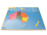 PinkMontesori Large Puzzle Map Package 2 (with CANADA) - Set of 8 Large Puzzle Maps - Pink Montessori Montessori Material for sale @ pinkmontessori.com - 8