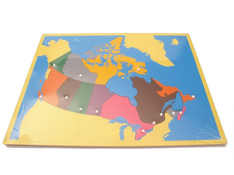PinkMontesori Puzzle Map  CANADA - Pink Montessori Montessori Material for sale @ pinkmontessori.com