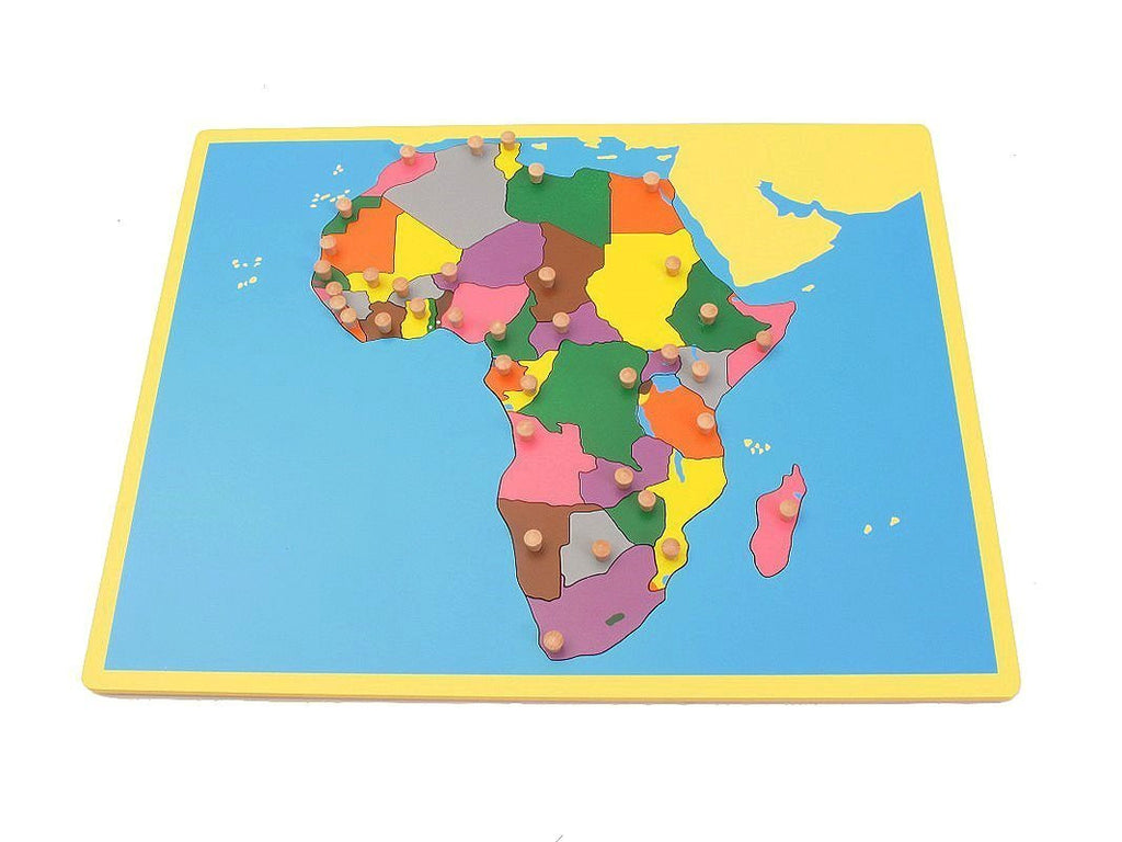 PinkMontesori Small Board Map of Africa - Pink Montessori Montessori Material for sale @ pinkmontessori.com