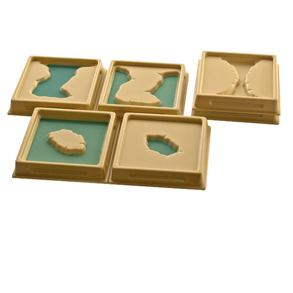 PinkMontesori Land and Water Form Trays : Set 1 - Pink Montessori Montessori Material for sale @ pinkmontessori.com