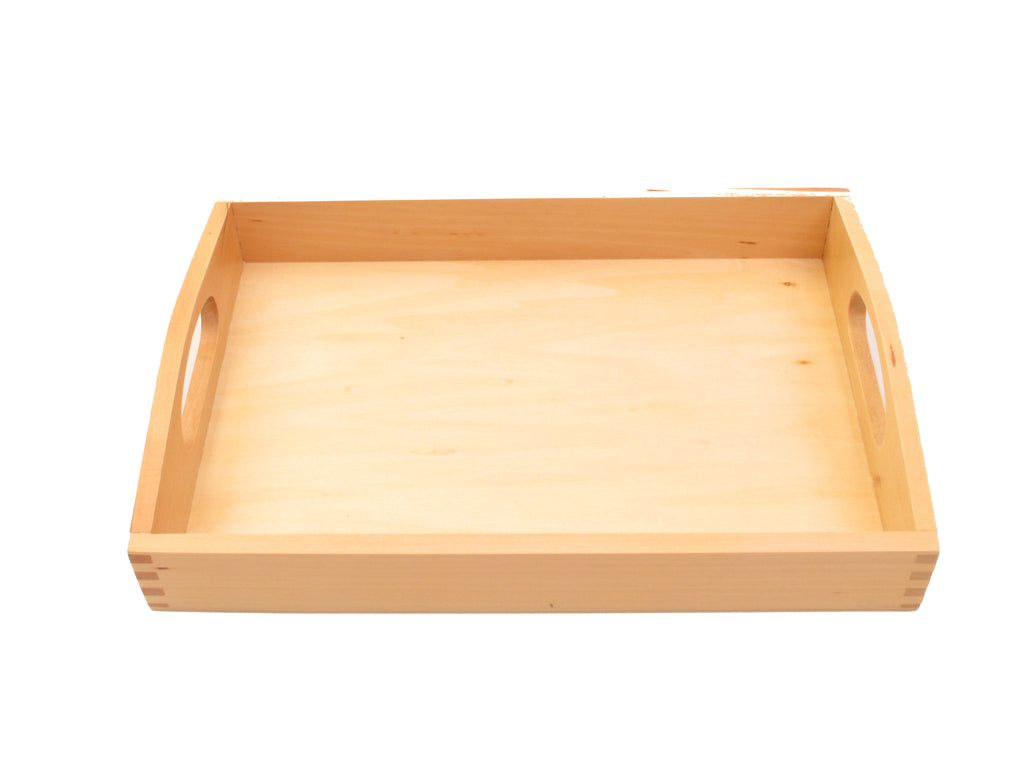 PinkMontesori Small Tray with Handle - Pink Montessori Montessori Material for sale @ pinkmontessori.com