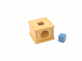 PinkMontesori Imbucare Box with Square Prism - Pink Montessori Montessori Material for sale @ pinkmontessori.com - 1