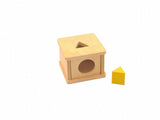 PinkMontesori Imbucare Box with Triangular Prism - Pink Montessori Montessori Material for sale @ pinkmontessori.com - 1