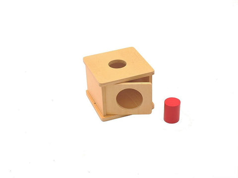 PinkMontesori Imbucare Box with Large Cylinder - Pink Montessori Montessori Material for sale @ pinkmontessori.com - 1