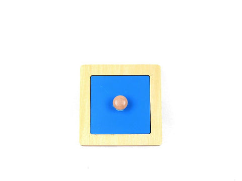 PinkMontesori Rectangle Puzzle with Large Knob - Pink Montessori Montessori Material for sale @ pinkmontessori.com - 1