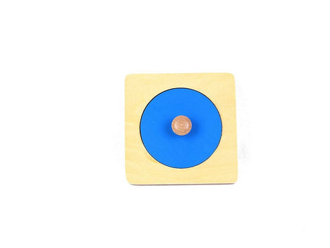 PinkMontesori Circle Puzzle with Large Knob - Pink Montessori Montessori Material for sale @ pinkmontessori.com - 1