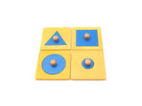 Basic Shape Puzzles with Big Knob Set of 4