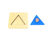 PinkMontesori Triangle Puzzle with Large Knob - Pink Montessori Montessori Material for sale @ pinkmontessori.com - 2