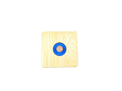 PinkMontesori Small Circle Puzzle with Large Knob - Pink Montessori Montessori Material for sale @ pinkmontessori.com - 1