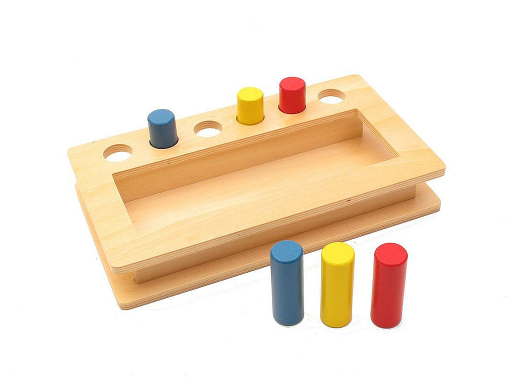 PinkMontesori Toddler Imbucare Peg Box - Pink Montessori Montessori Material for sale @ pinkmontessori.com - 1