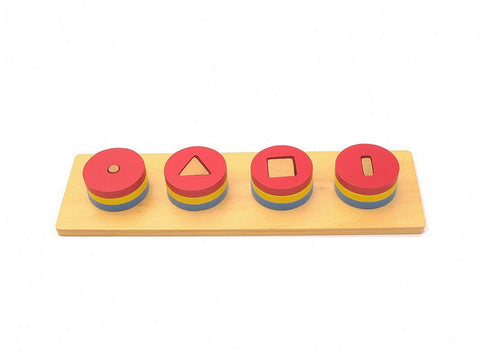 PinkMontesori Building Blocks of Four Circles - Pink Montessori Montessori Material for sale @ pinkmontessori.com - 1
