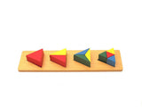 PinkMontesori Coloured Triangle Blocks - Pink Montessori Montessori Material for sale @ pinkmontessori.com - 1