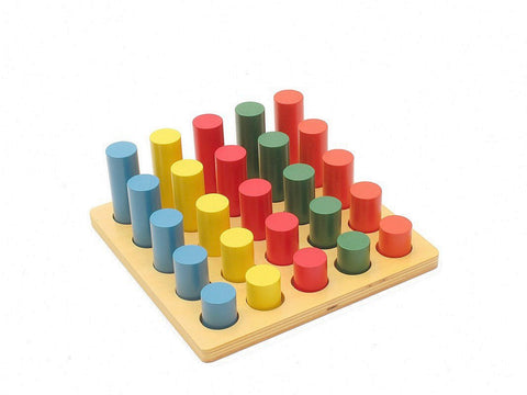 PinkMontesori Cylinder Ladder - Pink Montessori Montessori Material for sale @ pinkmontessori.com - 1