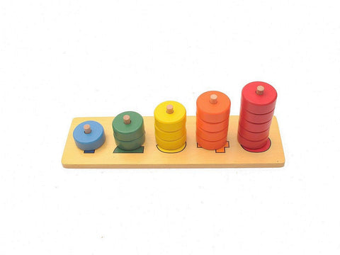 PinkMontesori Number of Round 1-5 - Pink Montessori Montessori Material for sale @ pinkmontessori.com - 1