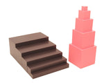 Toddler 5 5teps Package - Brown Stairs & Pink Tower