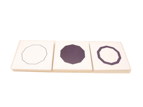 PinkMontesori Cards For Geometric Cabinet - Pink Montessori Montessori Material for sale @ pinkmontessori.com