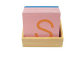 PinkMontesori Sandpaper Letters Capital Case Print - Pink Montessori Montessori Material for sale @ pinkmontessori.com - 1