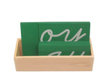 PinkMontesori Sandpaper Double Letters Cursive - Pink Montessori Montessori Material for sale @ pinkmontessori.com - 1