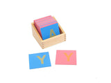 PinkMontesori Sandpaper Capital Letters on Reduced Board - Pink Montessori Montessori Material for sale @ pinkmontessori.com - 2