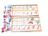 Small Movable Alphabets (Cursive) with Box