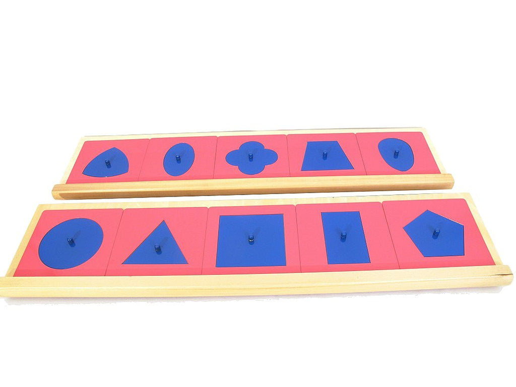 PinkMontesori Metal Insets with 2 Stands - Pink Montessori Montessori Material for sale @ pinkmontessori.com - 1