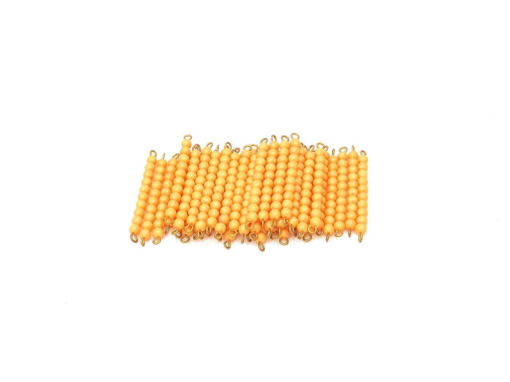 45 Golden Bead Bars of Ten