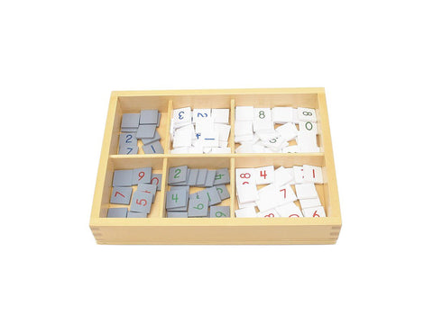 PinkMontesori Number Tiles for Checker Board - Pink Montessori Montessori Material for sale @ pinkmontessori.com - 1