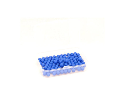 100 Blue Beads in Box