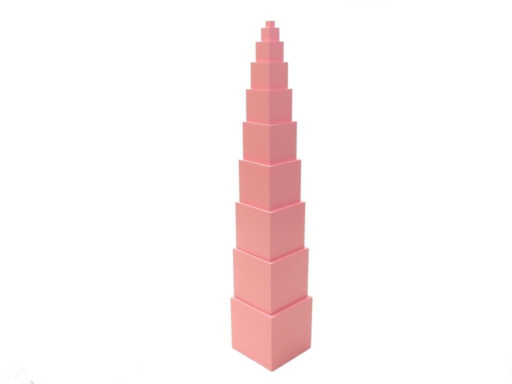 PinkMontesori Family Set - Mini Pink Tower - Pink Montessori Montessori Material for sale @ pinkmontessori.com