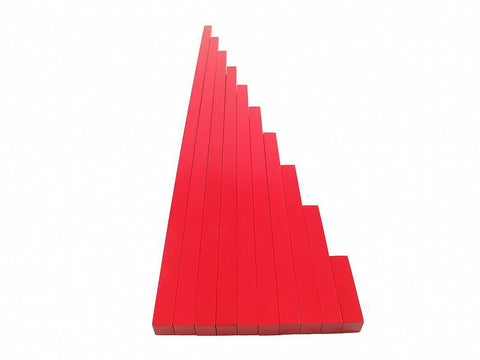 PinkMontessori affordable Montessori materials - Premium Long Red