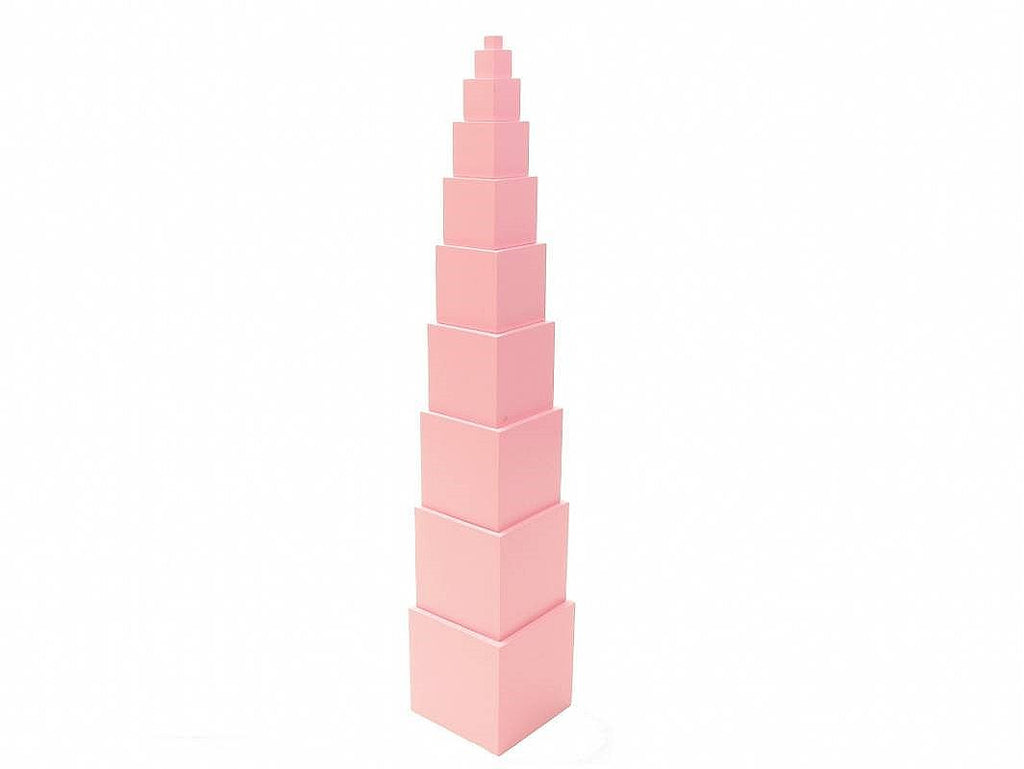 PinkMontesori Premium Pink Tower - Pink Montessori Montessori Material for sale @ pinkmontessori.com