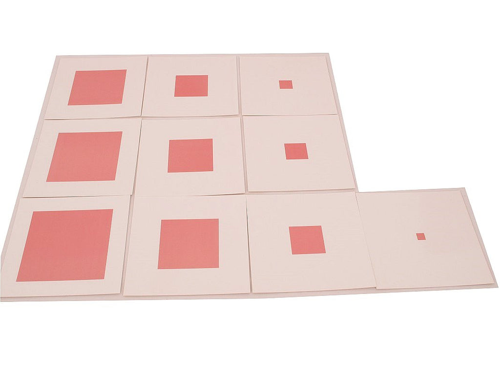 PinkMontesori Pink Tower Control Chart - Pink Montessori Montessori Material for sale @ pinkmontessori.com